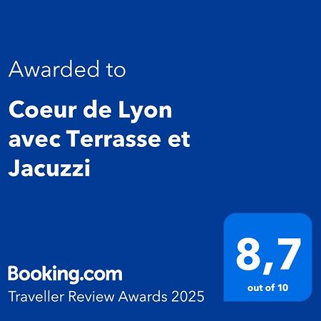 Coeur De Lyon Avec Terrasse Et Jacuzzi 아파트 외부 사진